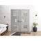 Sartodoors Solid French Double Doors 60 x 84in, Light Grey Oak W/ Frosted Glass, Closet Bedroom Sturdy Doors SETE6933DD-OAK-6084 - alternate 3